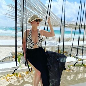 Swimsuit. Leopard print! ! Size L